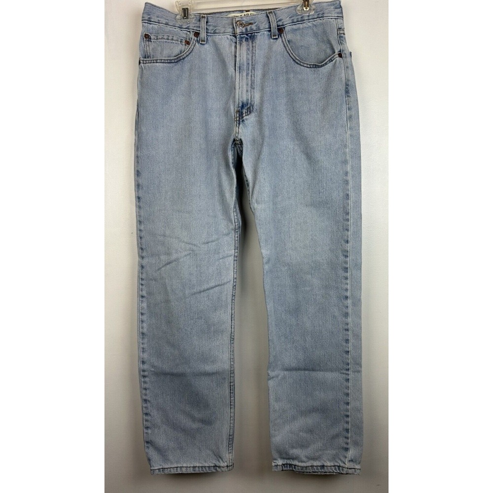 Vtg Levis 505 Jeans Men 35x32 (34x31) Blue Denim Y2k Lightwash Regular Fit Haiti